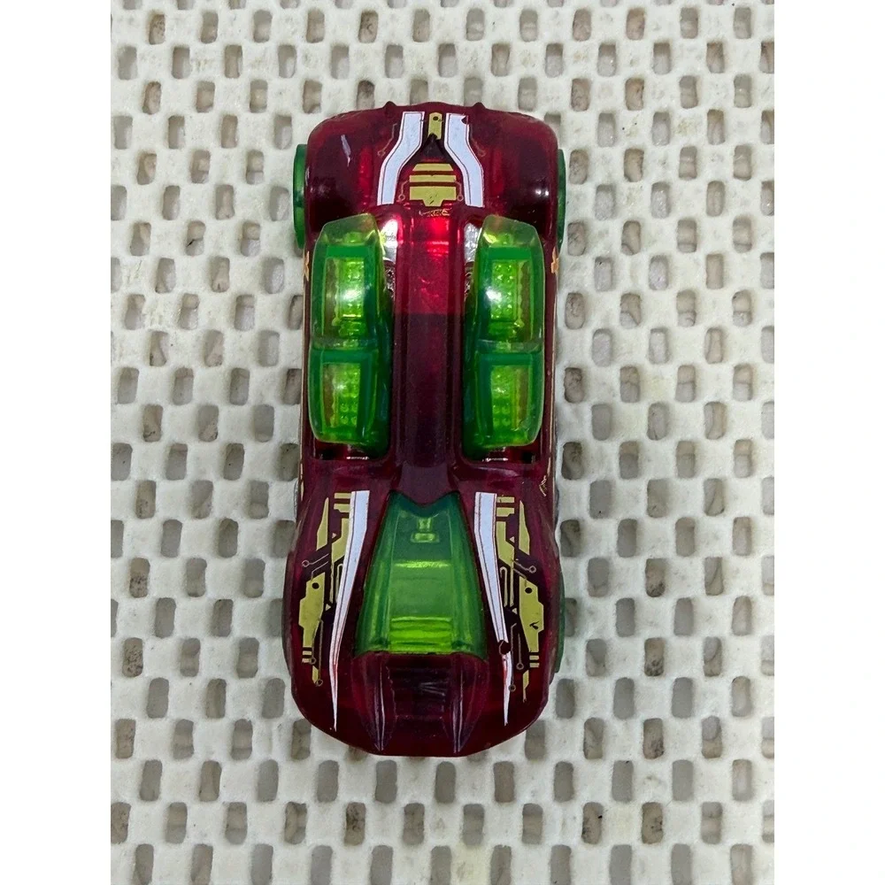 Hot Wheels‎ What-4-2 Translucent Maroon Green 2004 Mattel Diecast Car 1:64 EUC
